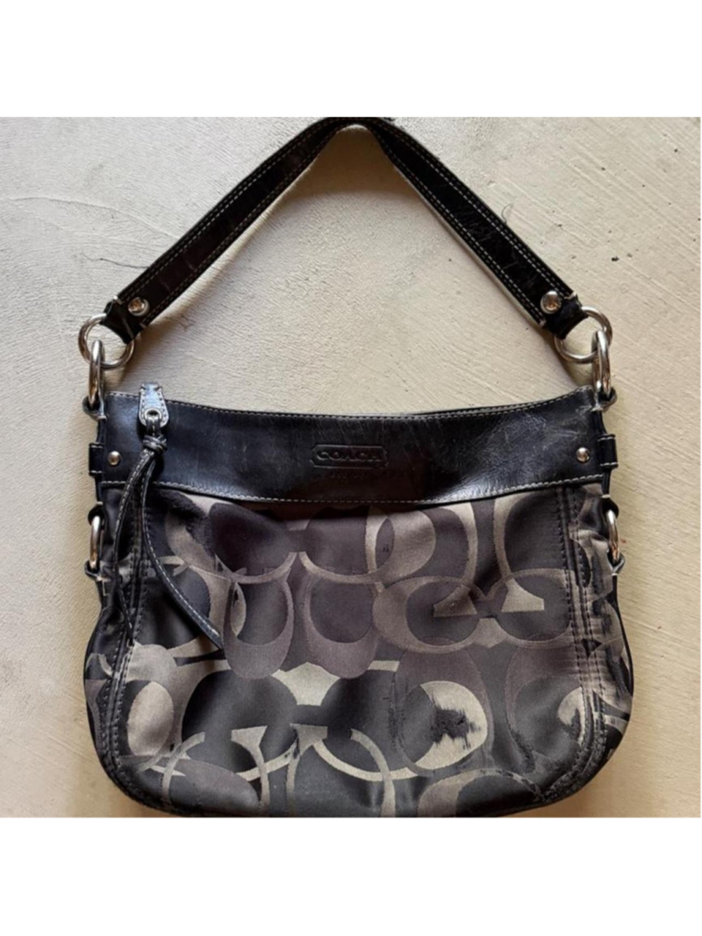 vintage y2k 2000s coach zoe hobo shoulder bag